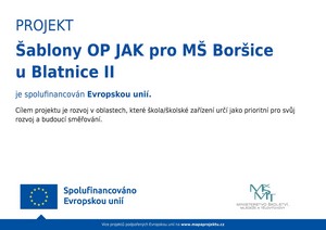 Šablony OP JAK | Evropská unie | MŠMT